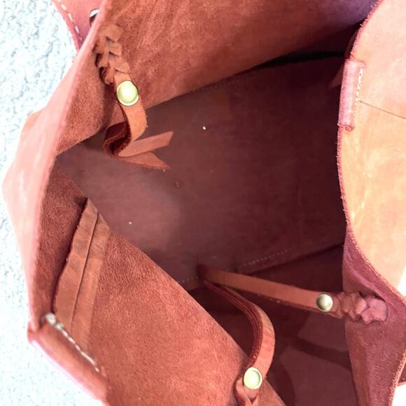 Dingo Leather Orange/brown Tote Purse Bag EUC - Picture 6 of 8